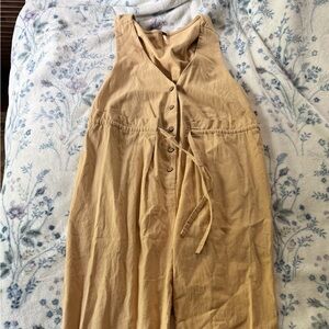 Free People Tan Jumpsuit